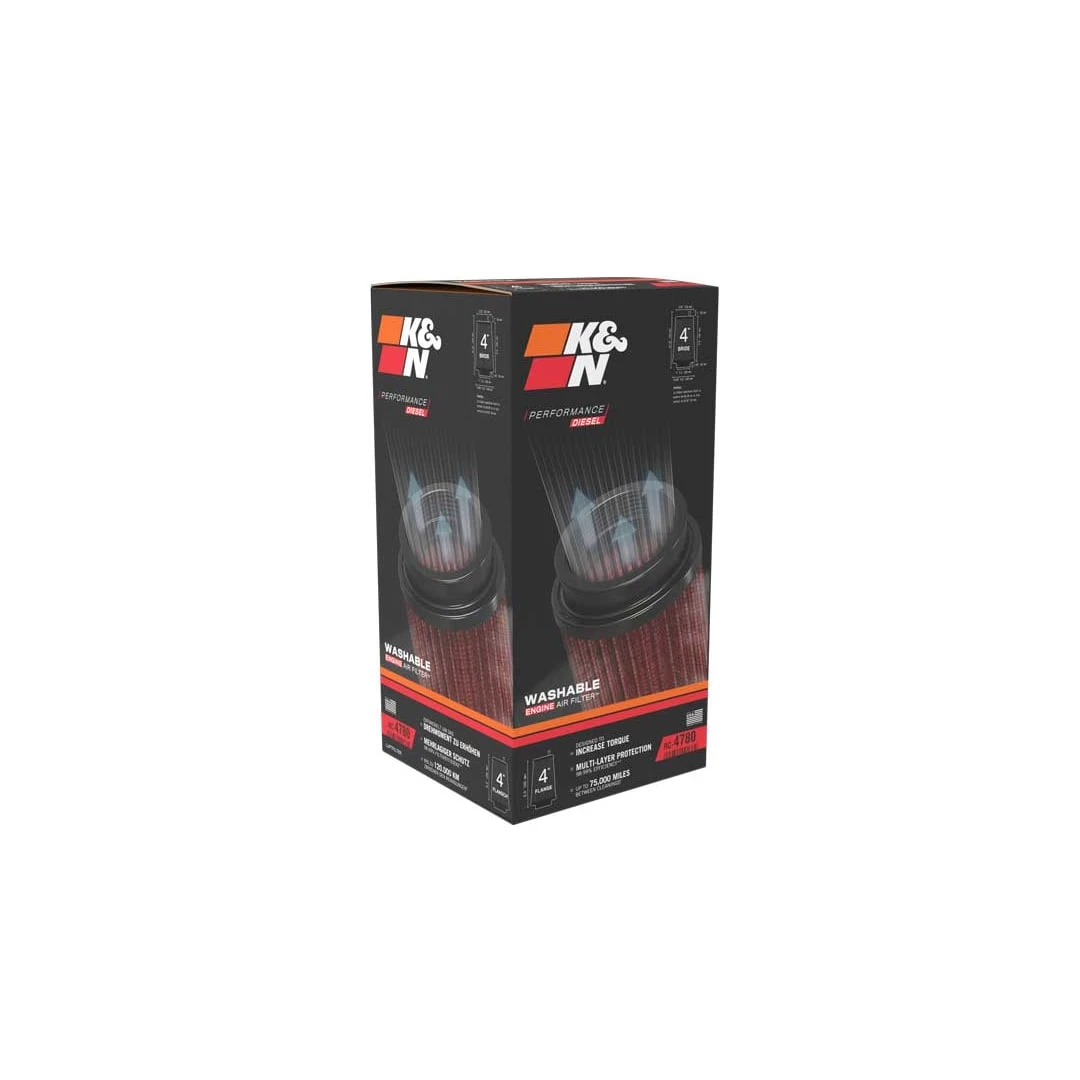 RC-4780 K&N Universal Clamp-On Air Filter 13 RC-4780 K&N Universal Clamp-On Air Filter - Image 13