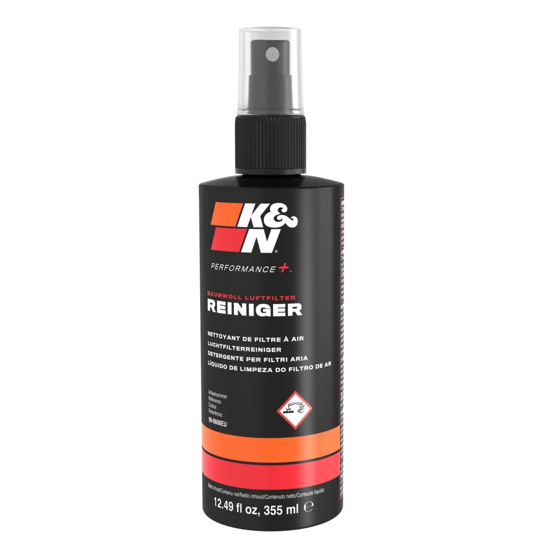 99-0608EU K&N Filter Cleaner; 12 Oz/355 Ml Pump Spray (DE/FR/NL/IT/PT) 1 99-0608EU K&N Filter Cleaner; 12 Oz/355 Ml Pump Spray (DE/FR/NL/IT/PT)