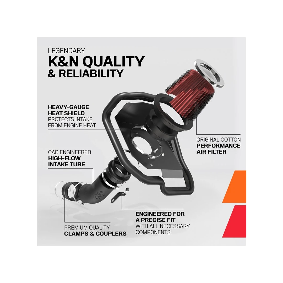 57-1567 K&N Performance Air Intake System 2 57-1567 K&N Performance Air Intake System - Image 2