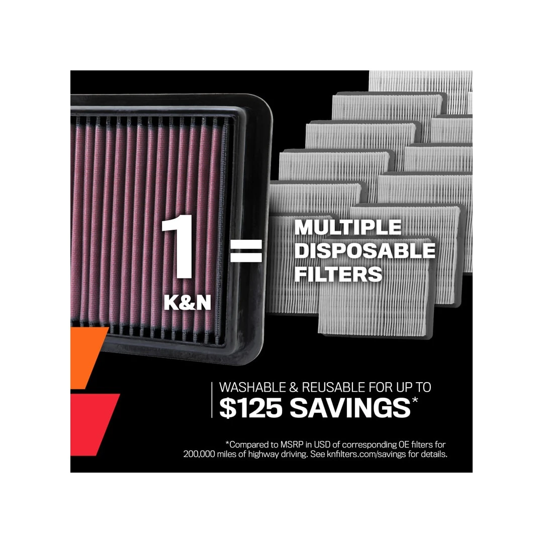 33-5058 K&N Replacement Air Filter 6 33-5058 K&N Replacement Air Filter - Image 6