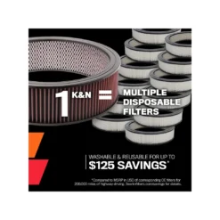 E-2987 K&N Replacement Air Filter 20 E-2987 K&N Replacement Air Filter -K&N Shop Impact Round 75